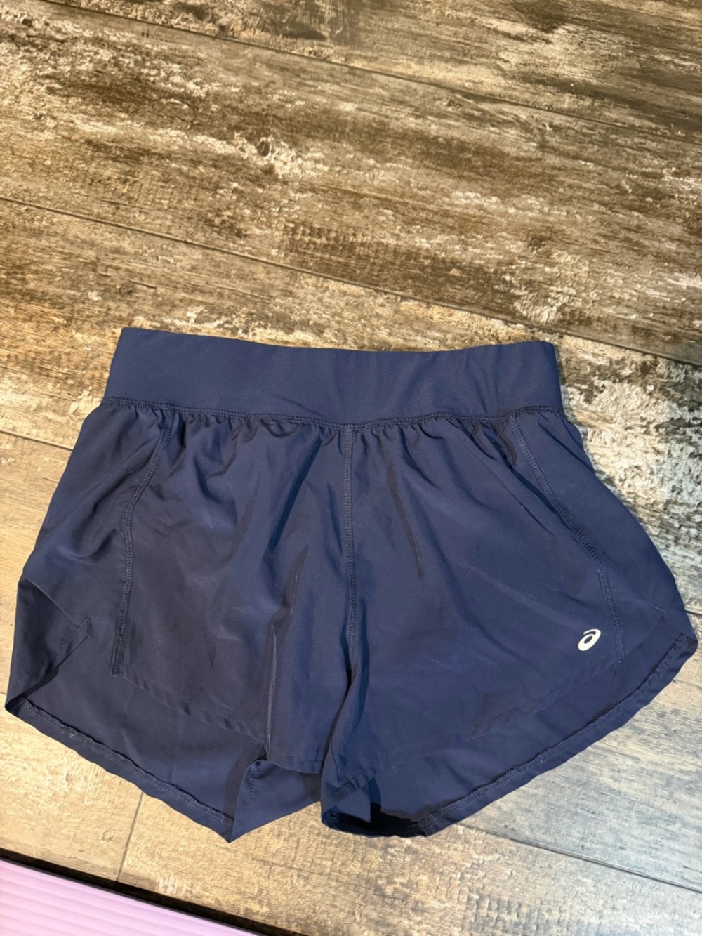 ASICS Women's Dark Blue Athletic Running Shorts